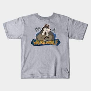 I'm a werewolf, brown Kids T-Shirt